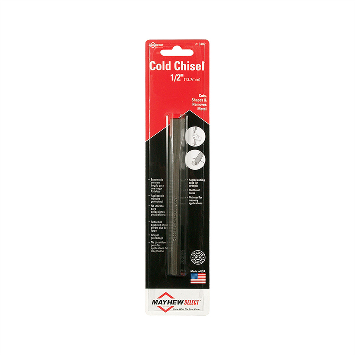 Mayhew Cold Chisel 1/2 Inch x 6 Inch