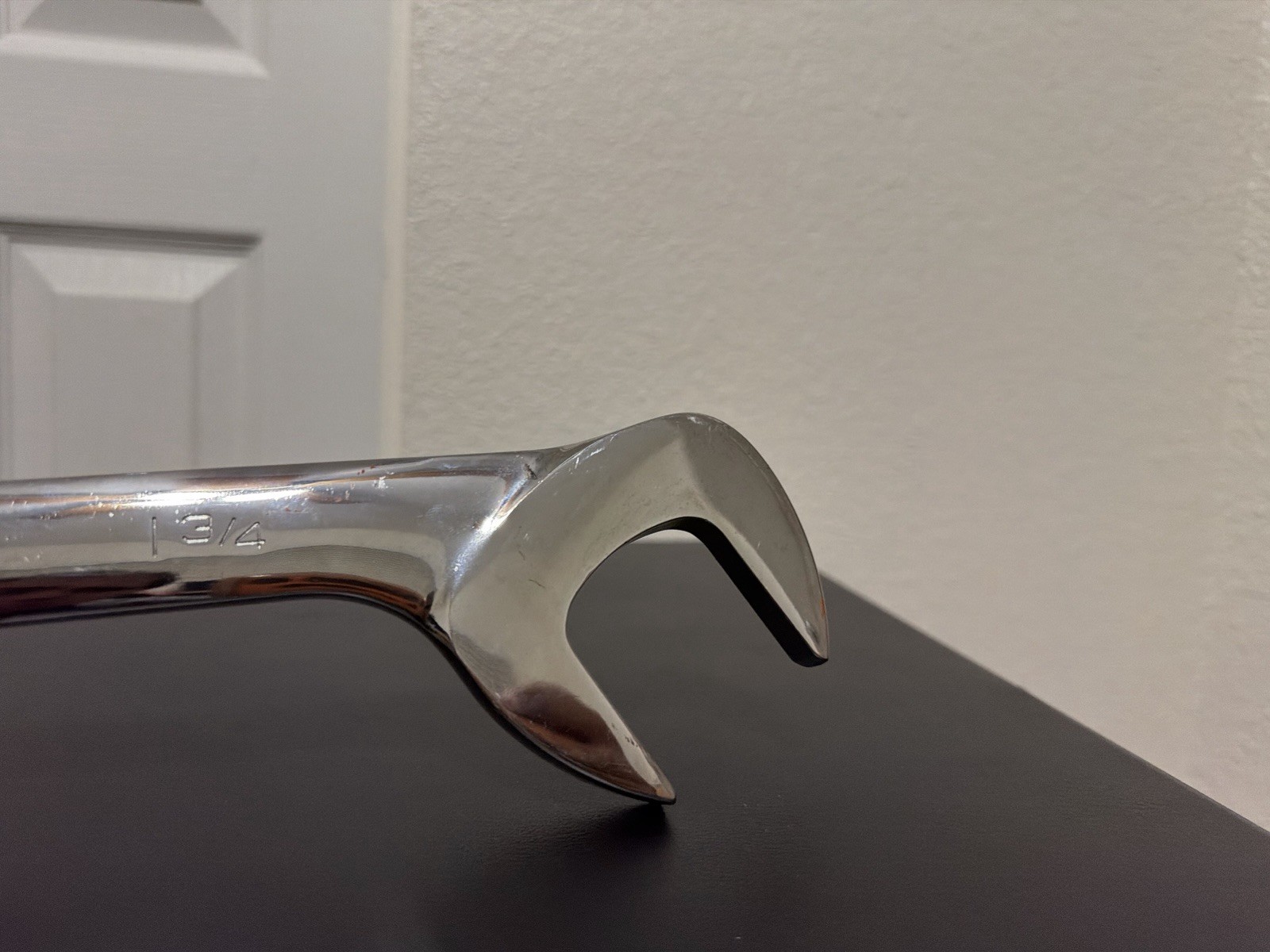 Snap-on 1-3/4″ SAE 4 Way Open-End Angle Head Chrome Wrench VS56B