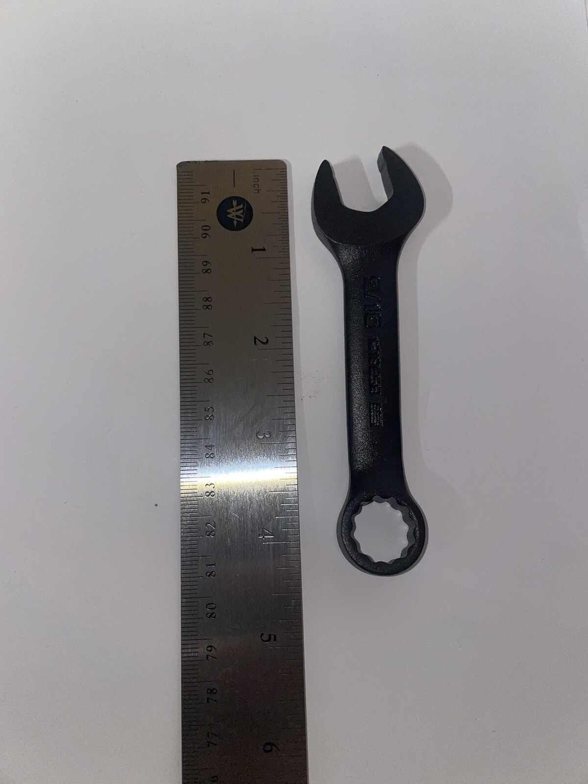 Proto J1218ESB Stubby 9/16” Combination Wrench, Black Oxide