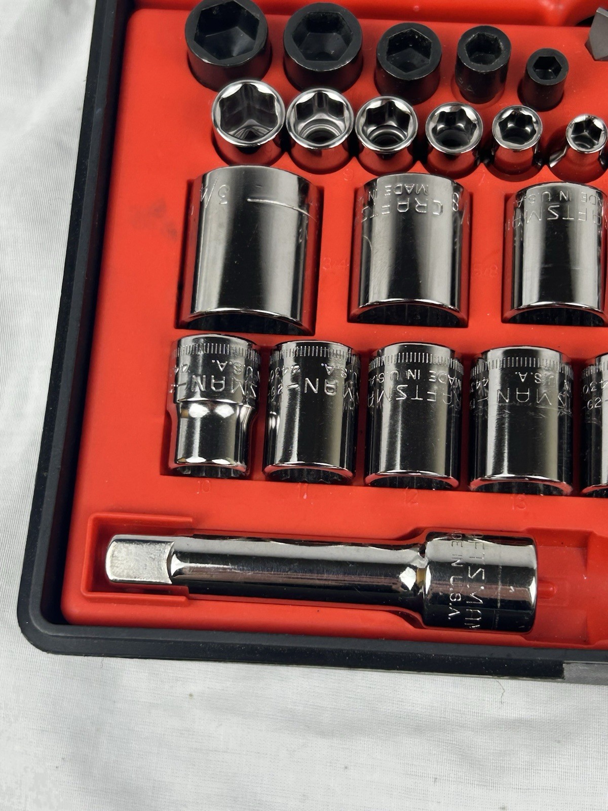 MINT RARE SEARS Craftsman 60pc Mechanics Tool Set 34060 SAE & Metric USA READ!