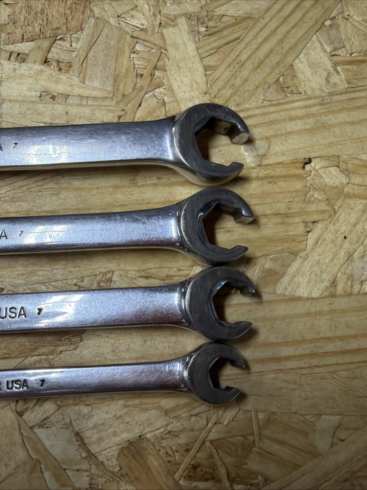 4 pc Snap On SAE Open End / Flare Nut Wrenches RXS 12,16,18,20