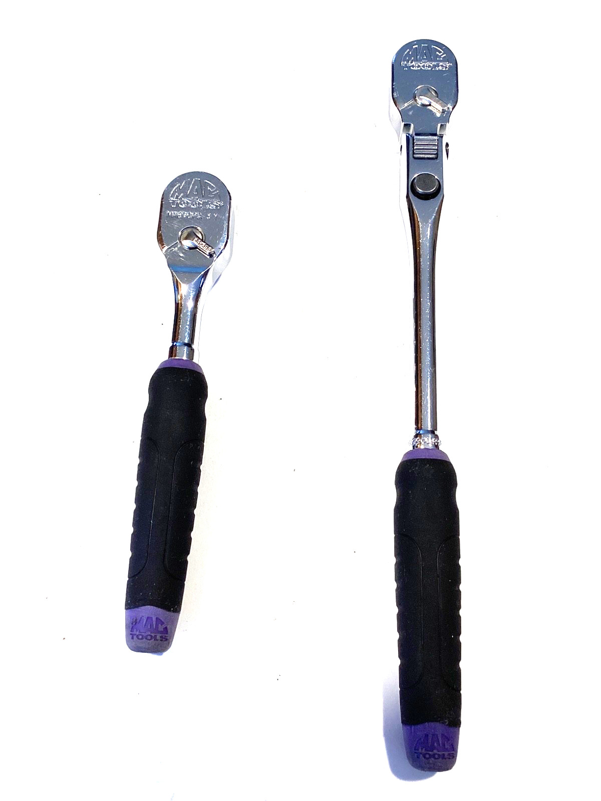Mac Tool 2 Piece PURPLE 1/4″ Drive Limited Edition Ratchet Set MR990LFPA MR690PA