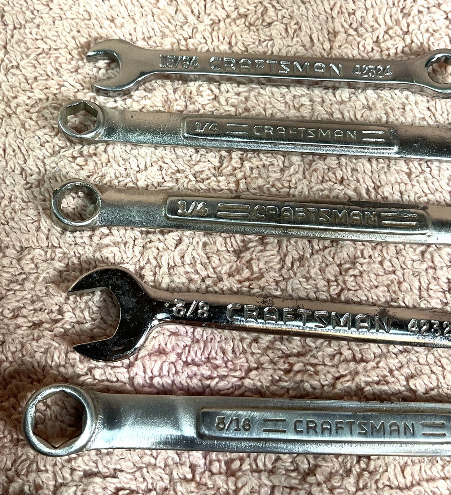 Mixed Lot of 7 Vtg CRAFTSMAN Combination Ignition & Small Wrenches, See Photos!