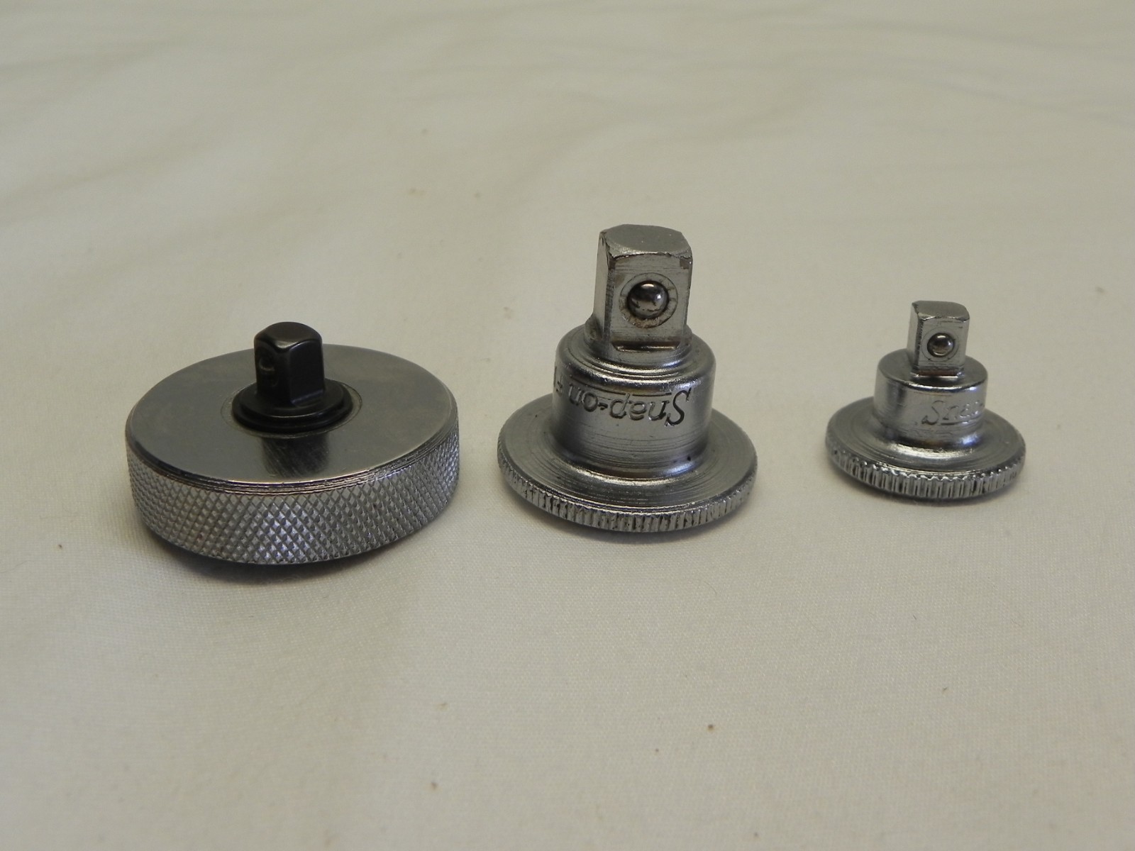 Snap-On 3 Piece 3/8» Drive & 1/4» Drive Thumb Wheel Spinner Ratchet Lot