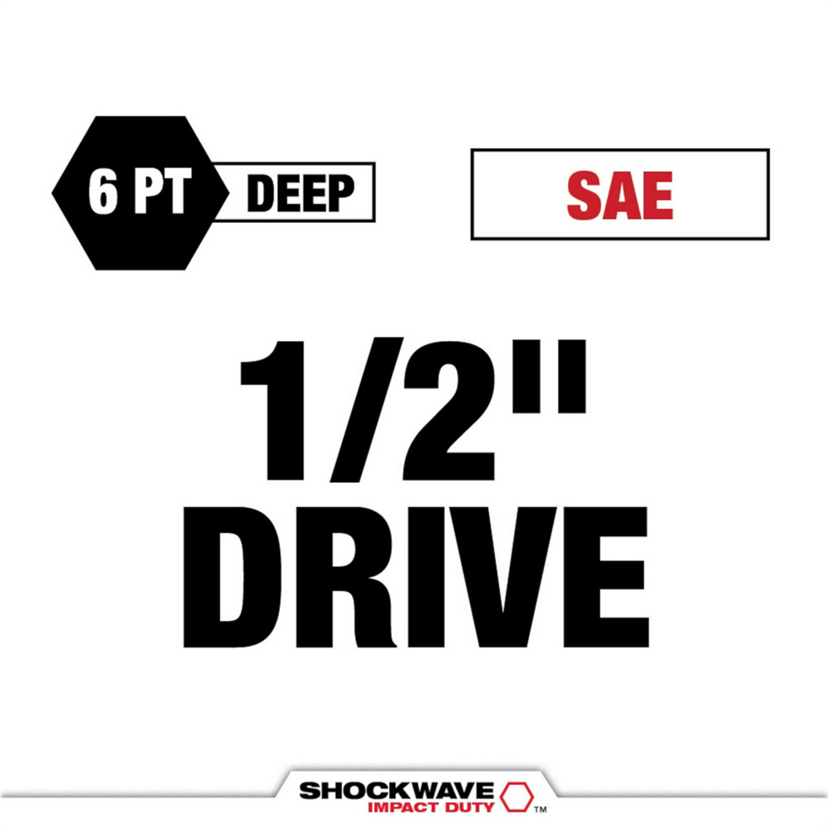 Milwaukee Tool SHOCKWAVE Impact Duty 1/2 Drive 13/16″ SAE Lug Nut Wheel Socket