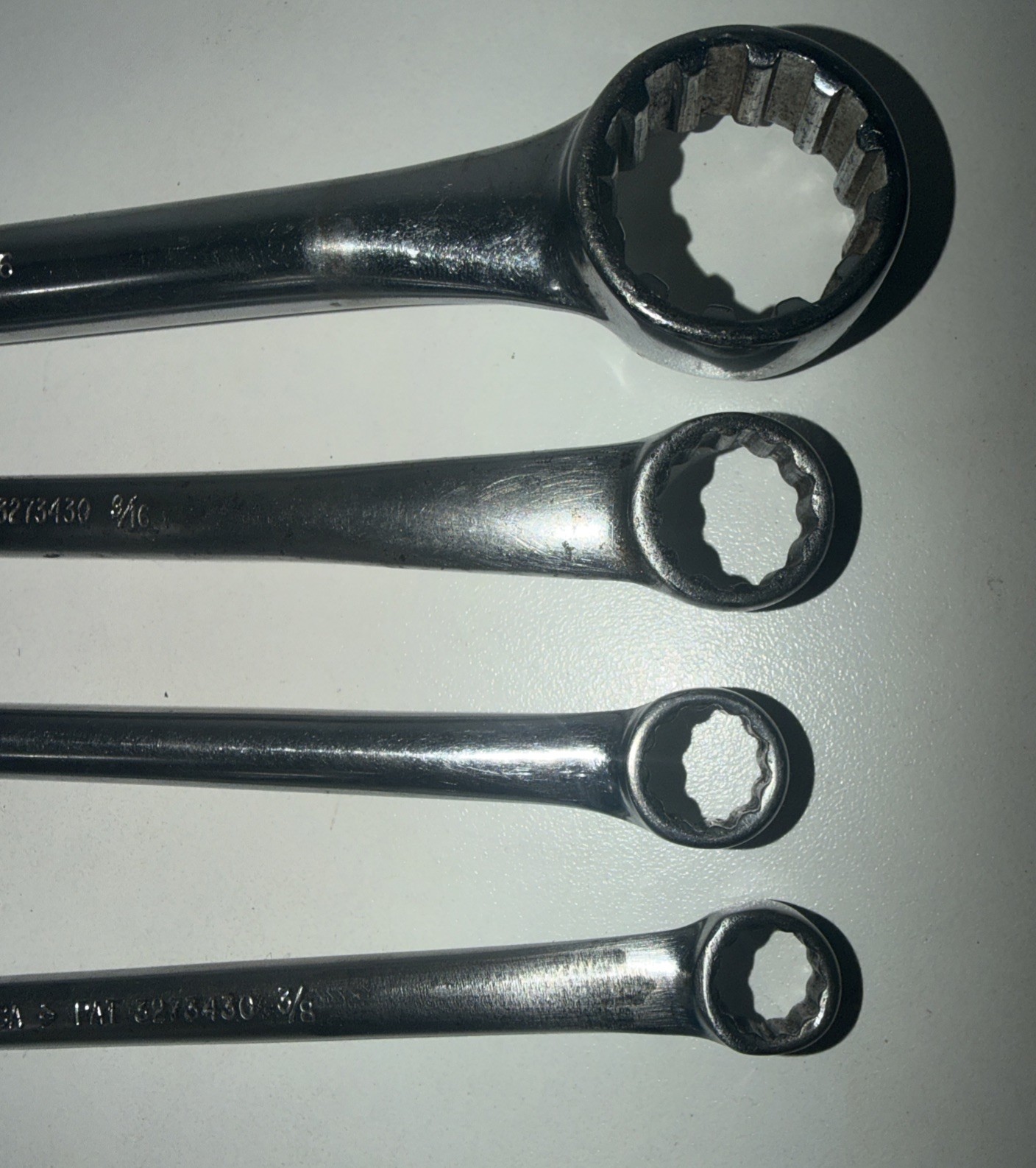 Snap On 4pc Offset SAE Double Box End Wrench 12 PT USA