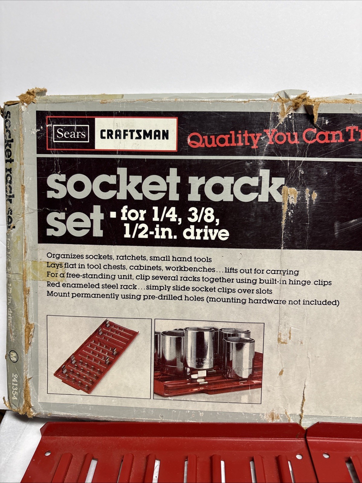 New NOS Craftsman 941354 Socket Rack Set For 1 /4/, 3/8, 1/2” Drive 41354 (READ)