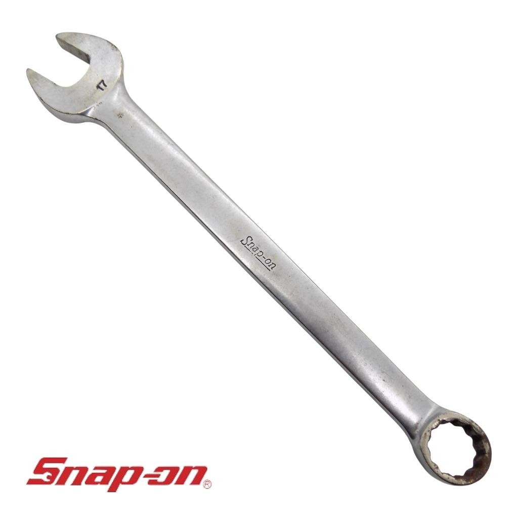Snap-On Tools OEXM170 17mm Metric Combination 12 Point Wrench Chrome USA GUC