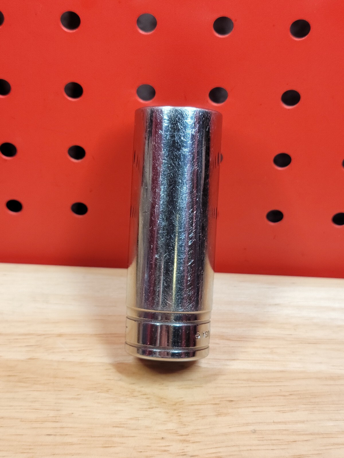 Snap-on Tools S281 7/8″ 1/2″ Drive 12-Point SAE Deep Chrome Socket USA