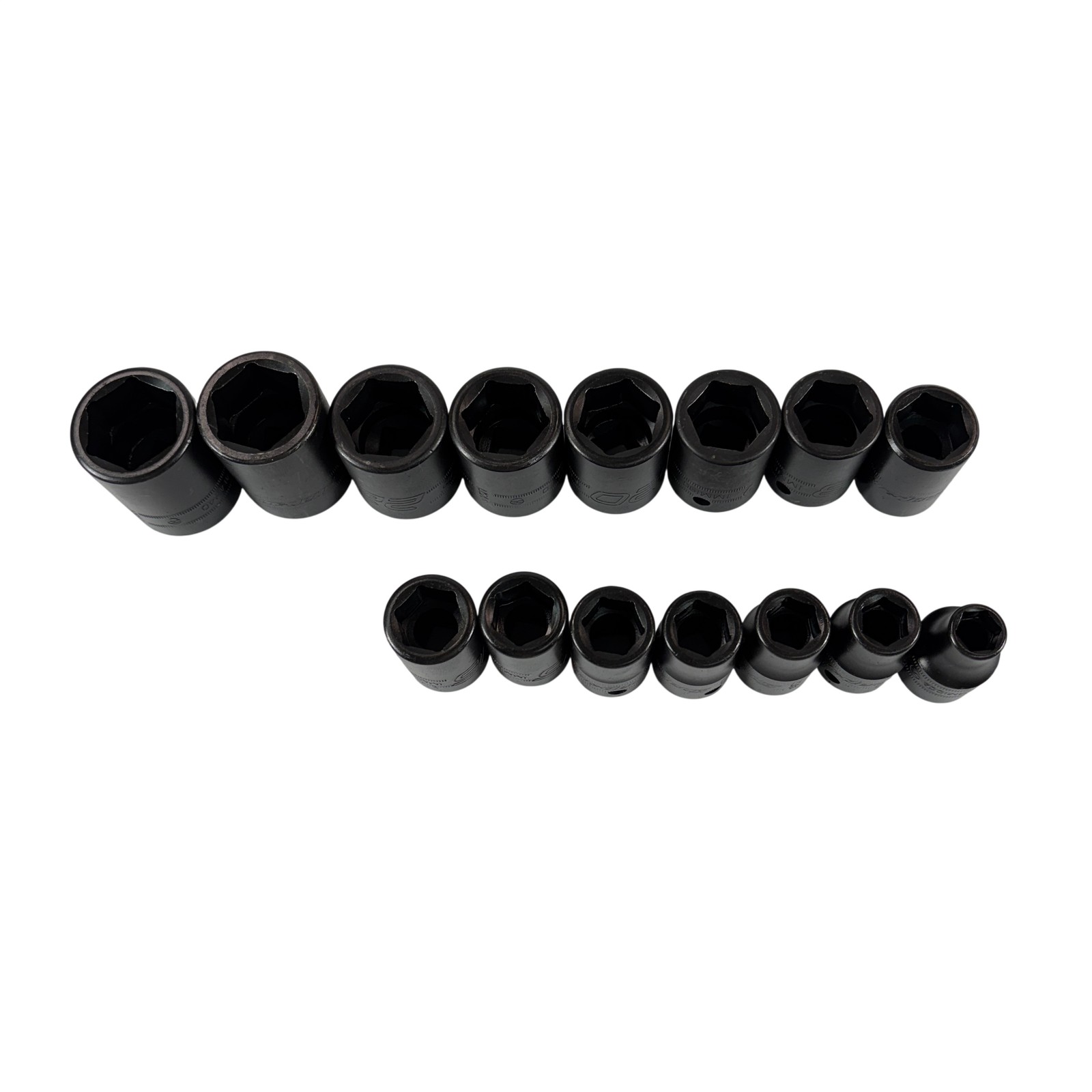 Snap-on Tools 315IMMYA 15pc 1/2″ 6pt Metric Flank Drive Shallow Socket Set