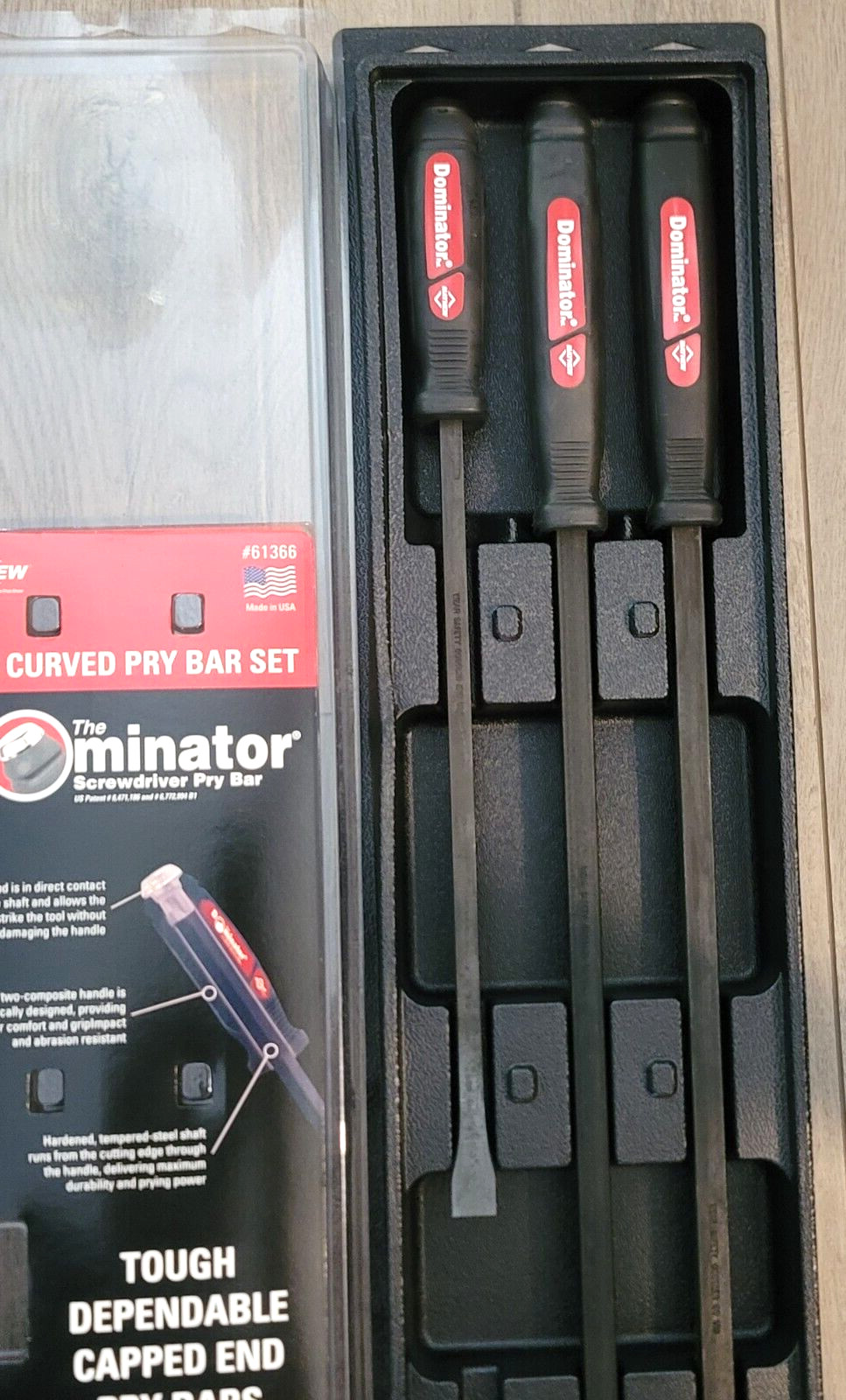 Mayhew USA 5pc Heavy Duty Dominator Pry Bar Set 8C, 12C, 17C, 25C & 31C #61366