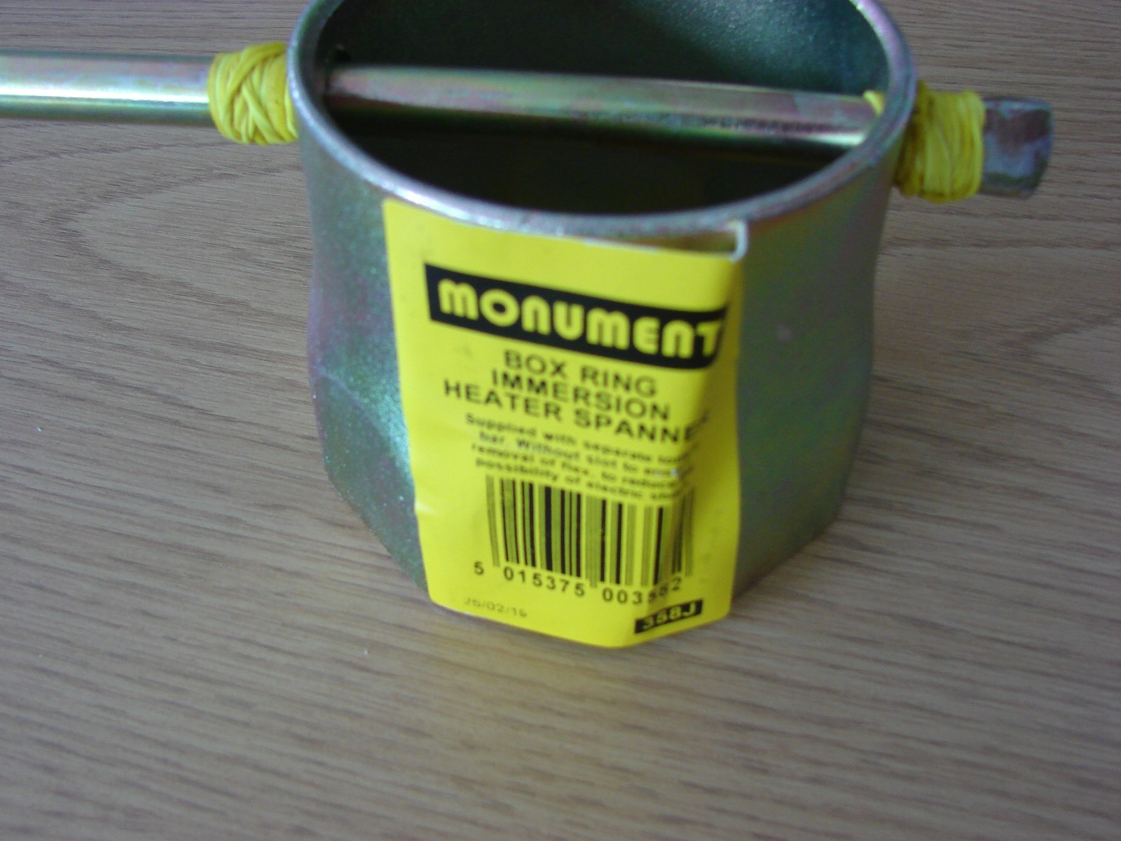MONUMENT Immersion Heater Spanner with Bar 3 3/8 in / 86mm AF Free P&P