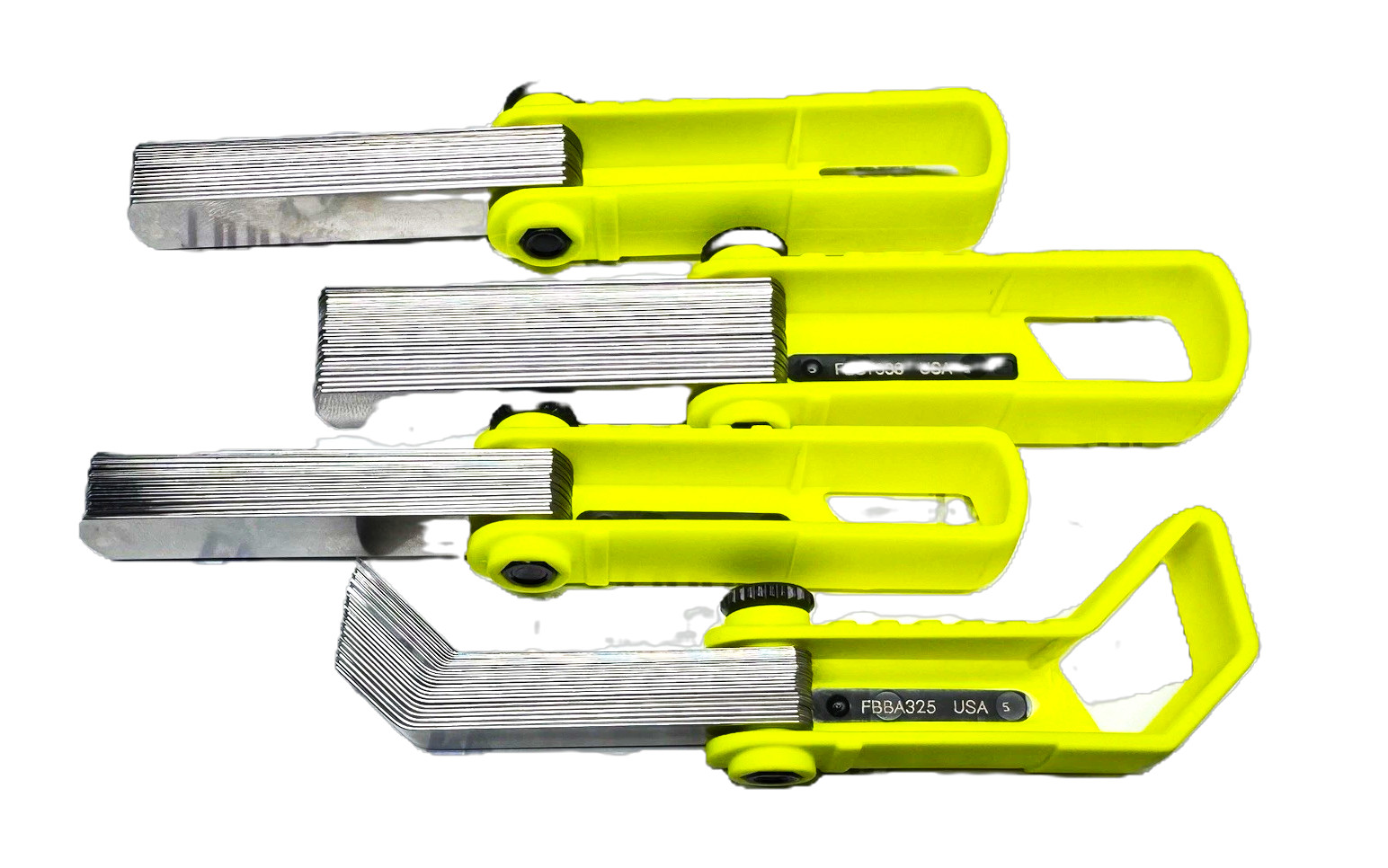 *NEW* 4 Piece Snap-on Feeler Gauge Blade Sets *HI-VIZ* Offset 45° & Straight