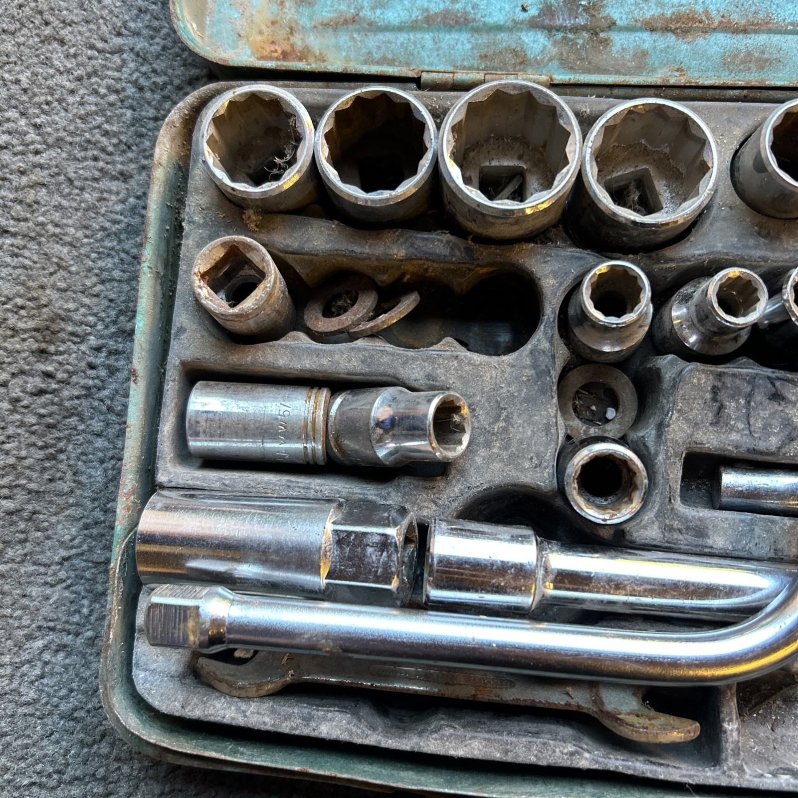 Kamasa Socket Set KT4849 1/2″ Drive 42 Piece Vintage Tools incomplete36 pieces
