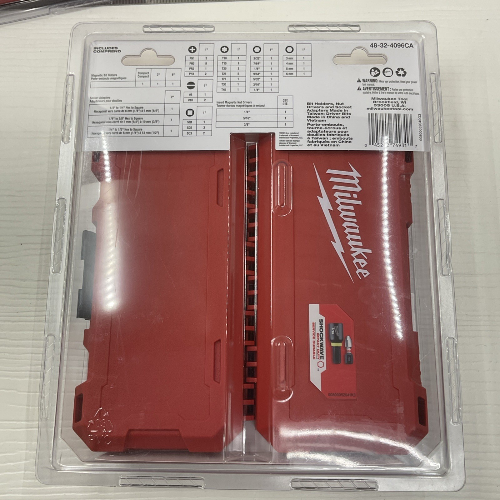 Milwaukee Tool SHOCKWAVE Impact Duty Driver Bit Set – 55PC