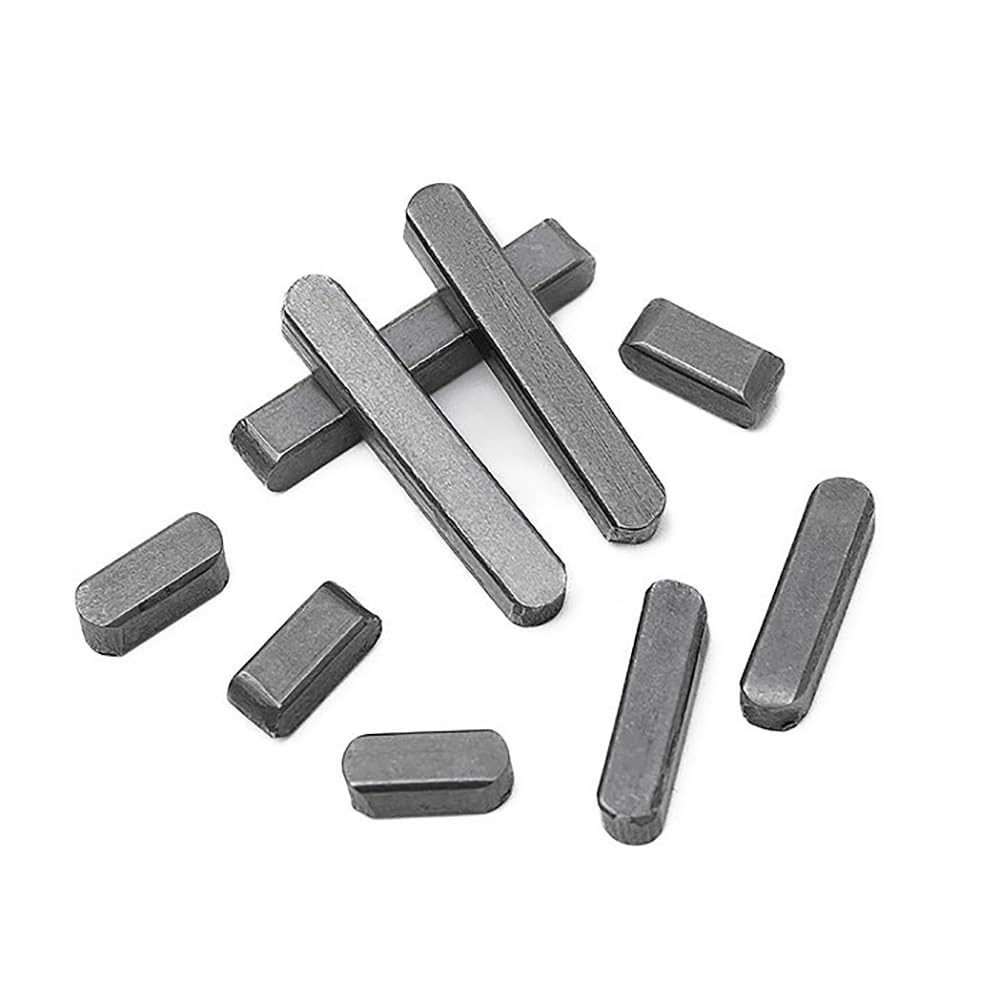 WeqeYent 142 Pcs Round Ended Feather Key Set, 8mm-35mm 16 Sizes Steel Color