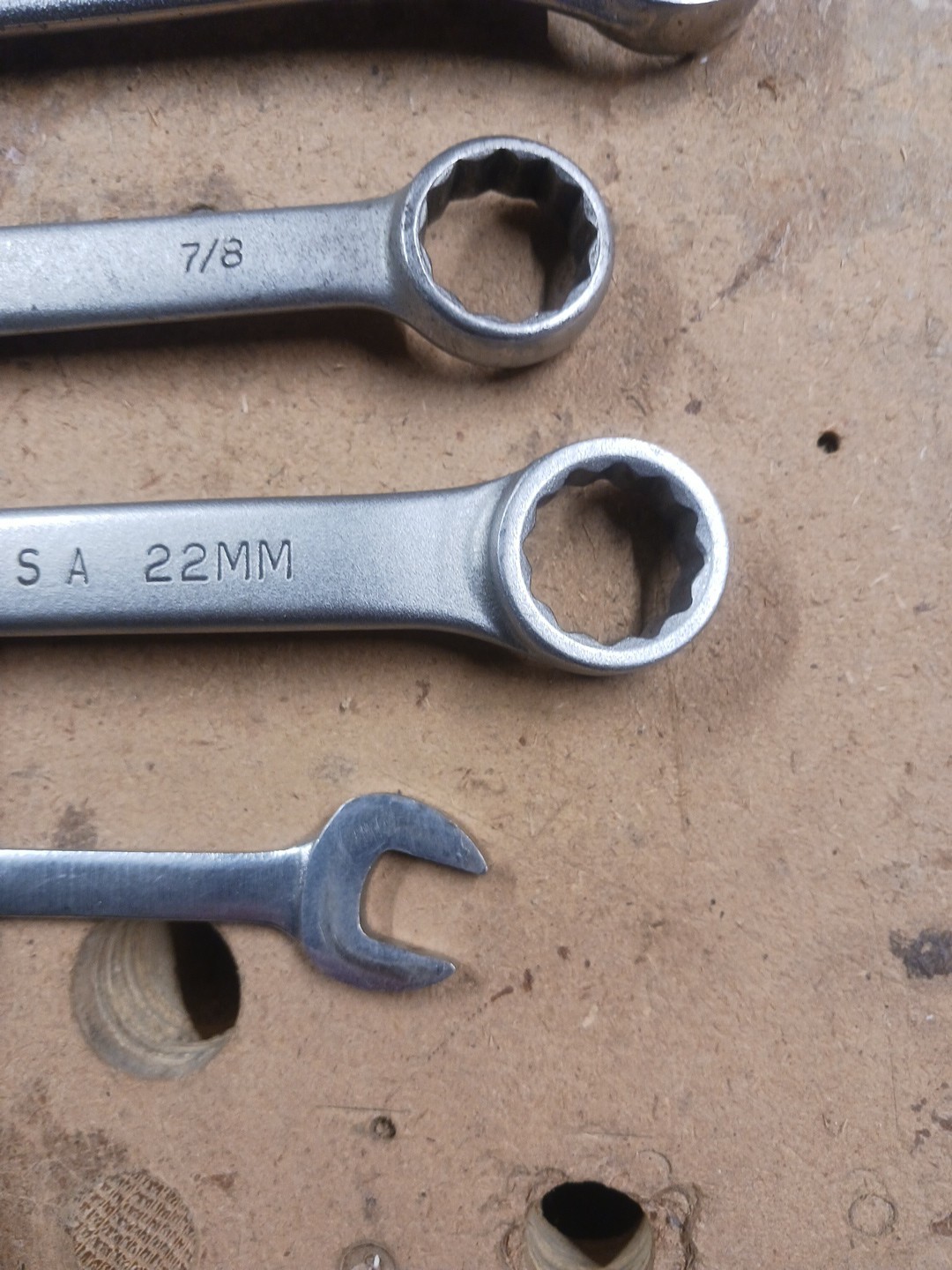 Lot of 6 USA Wrenches, Billings, Bonney, S-K, Husky,& Proto, Used