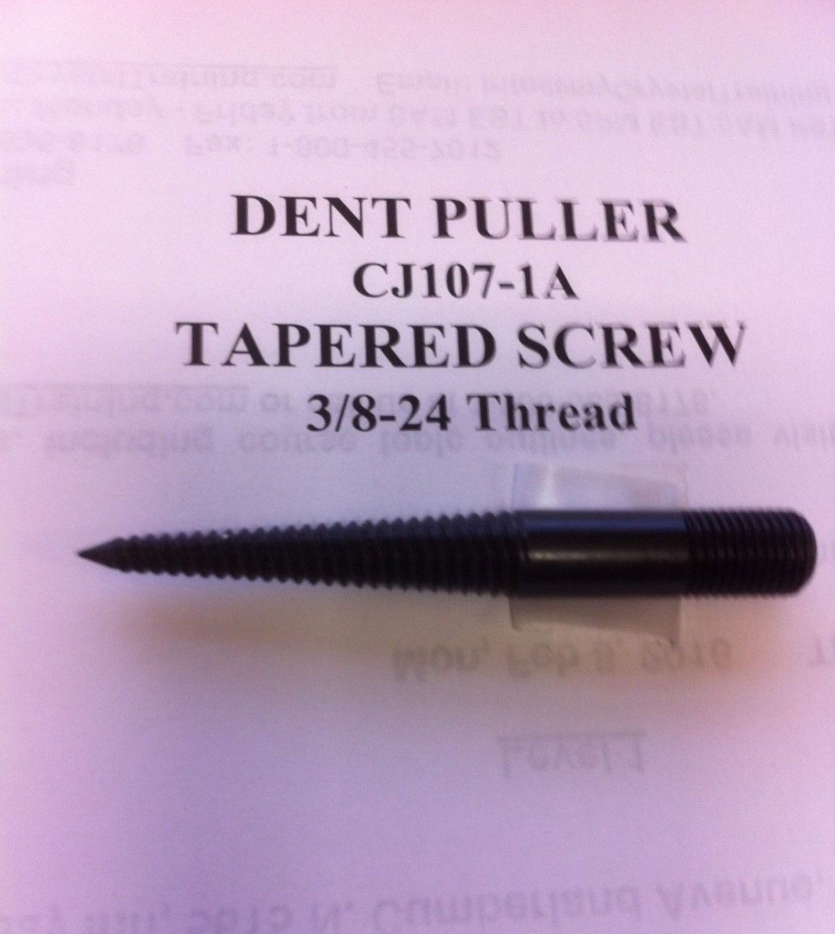 AUTO BODY DENT PULLER TOOL, TAPERED SCREW