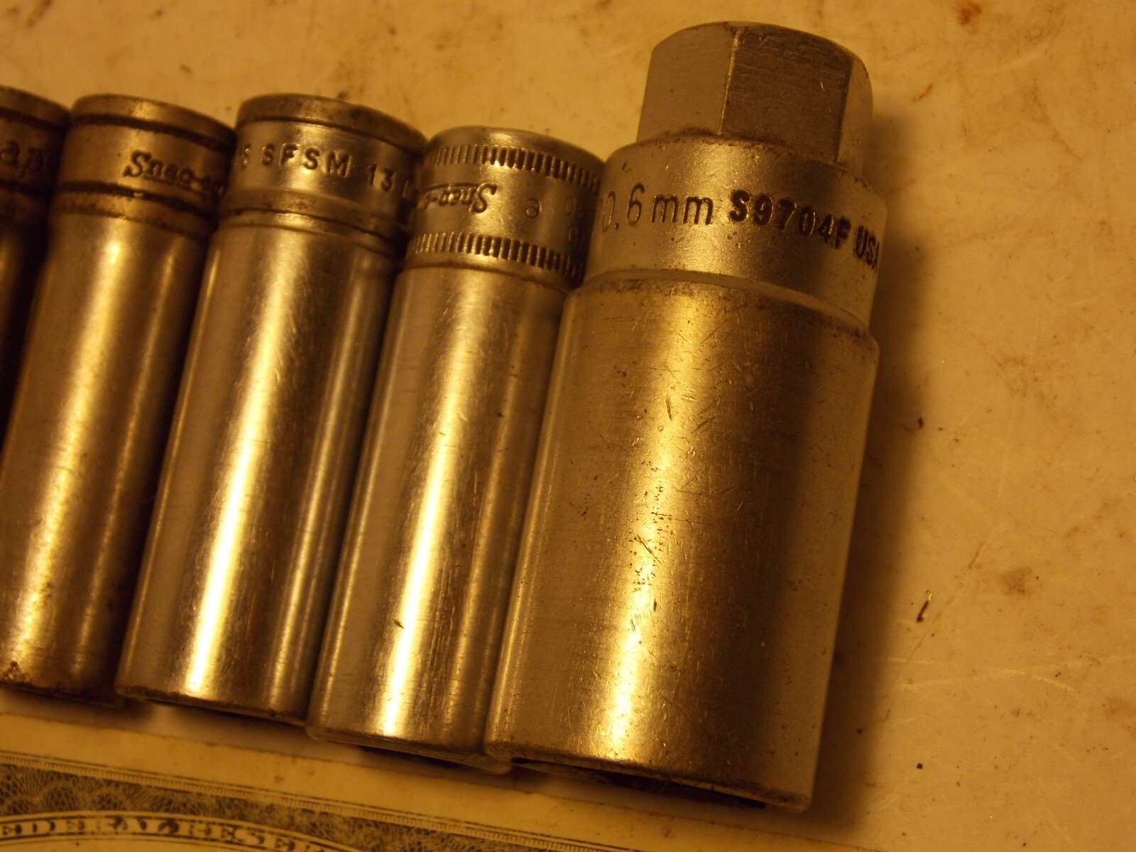 Snap on 3/8″ Drive Deep Chrome Sockets Singles 3/8 7/16 13/16 FREEShipAfr1