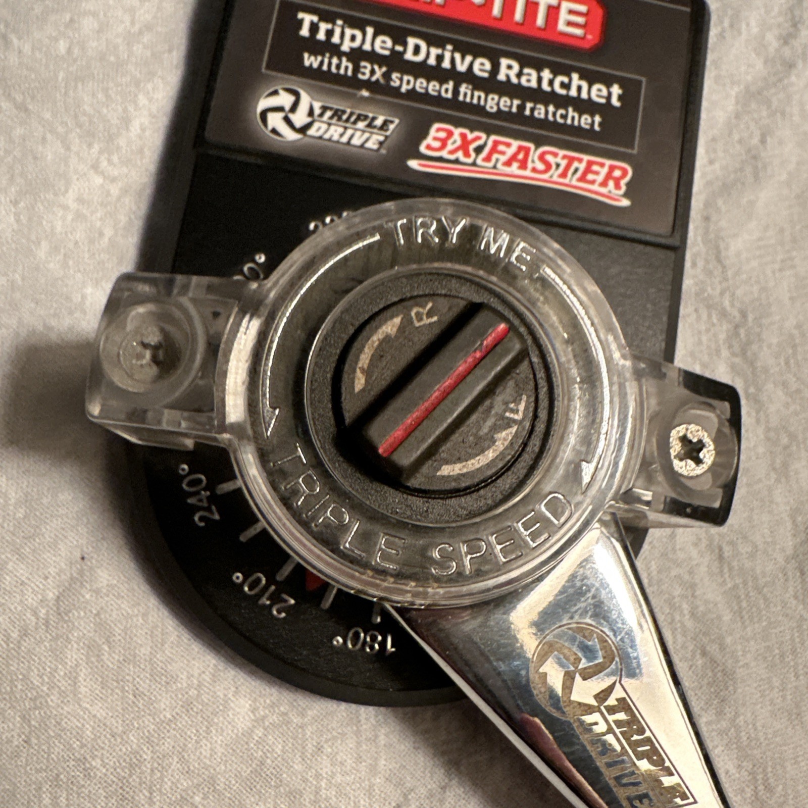 Grip-Tite 3/8” Ratchet #00347 Triple-Drive NEW