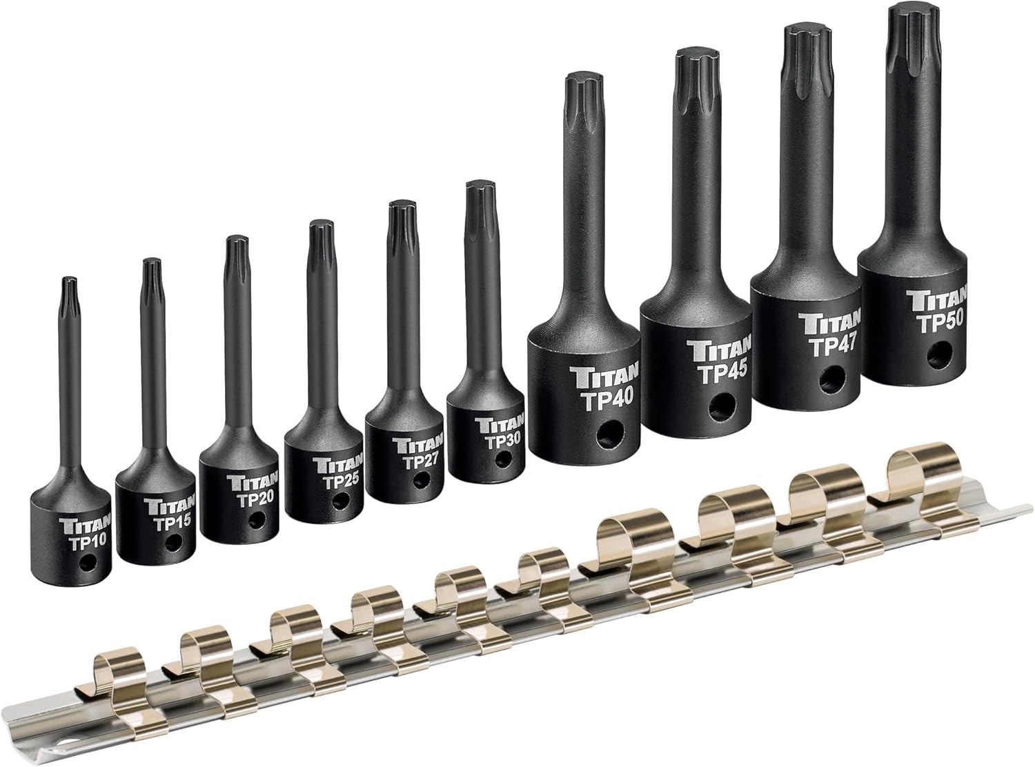 Titan Tools 10-Piece Impact Torx Plus Bit Socket Set (49008)