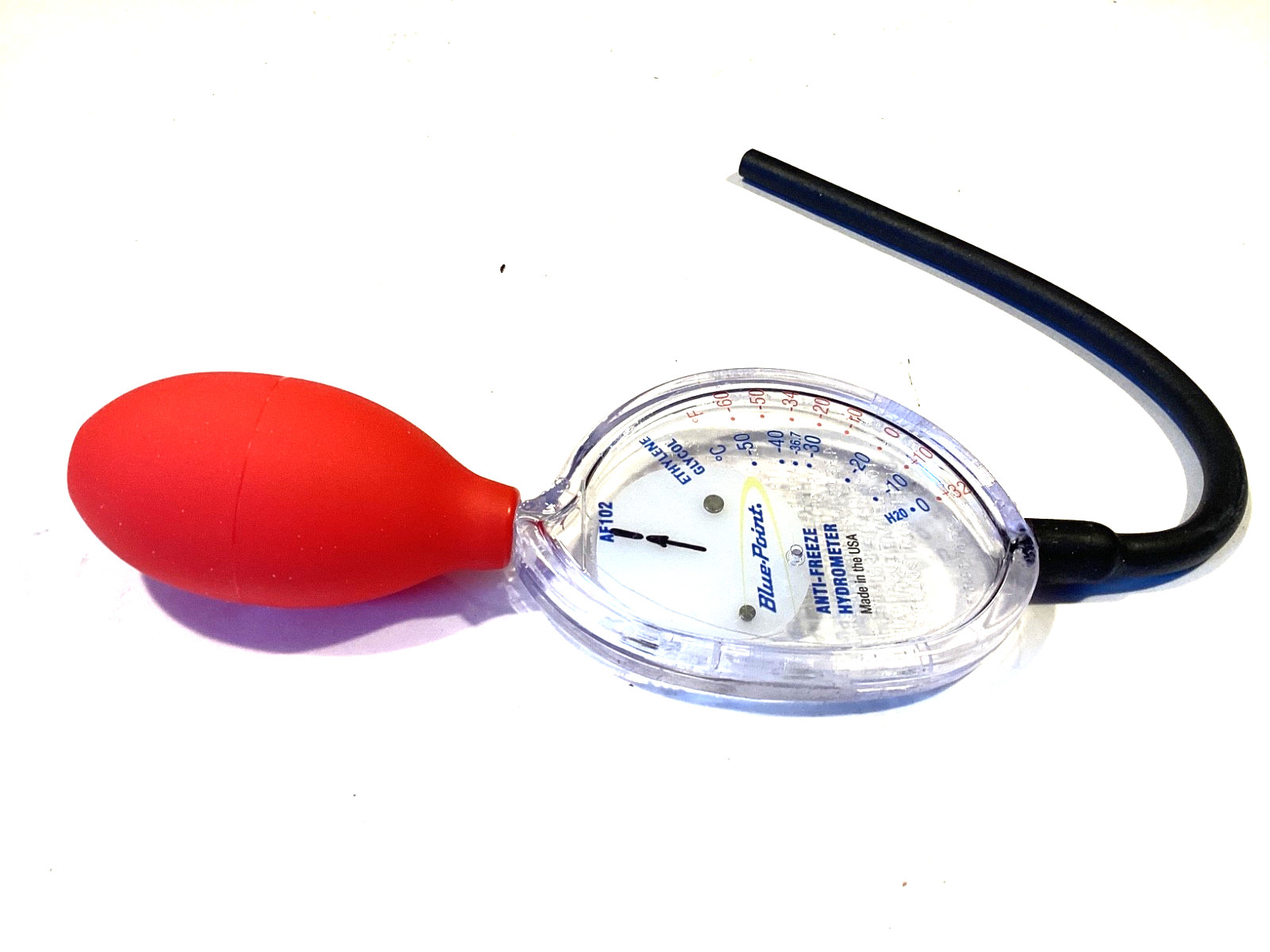 BLUE POINT By SNAP ON NEW AntiFreeze Hydrometer With Storage Pouch EZ Read AF102