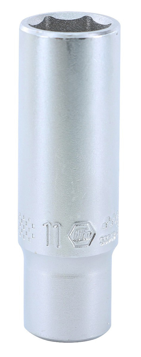 Wiha 33348 6 Point – 1/4 Inch Drive Socket – 11.0mm x 50mm