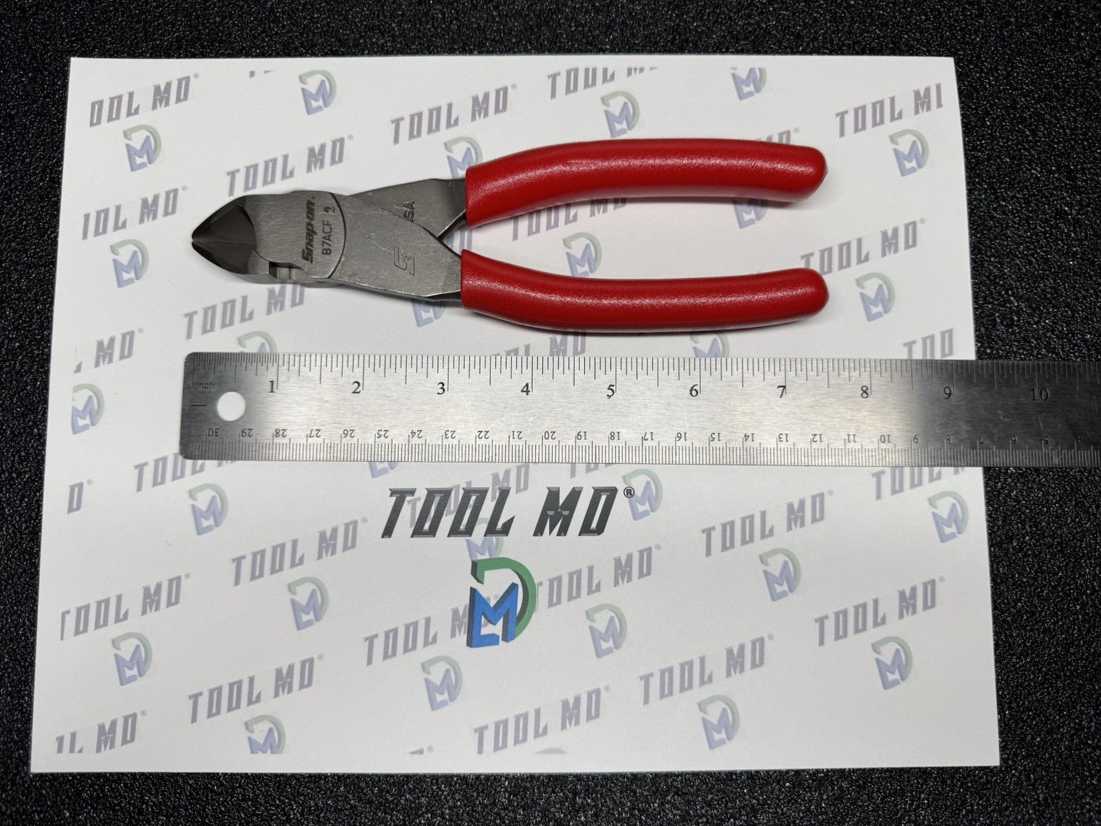 Snap-on Tools USA NEW RED Soft Grip 7″ VectorEdge Diagonal Cutter 87ACF