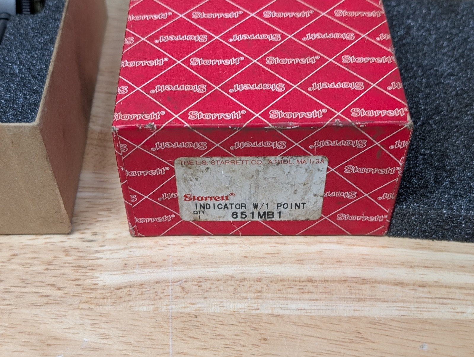 Starrett 651MB1 Back Plunger Indicator 5mm Range 0.01mm Tool , Miller 9524