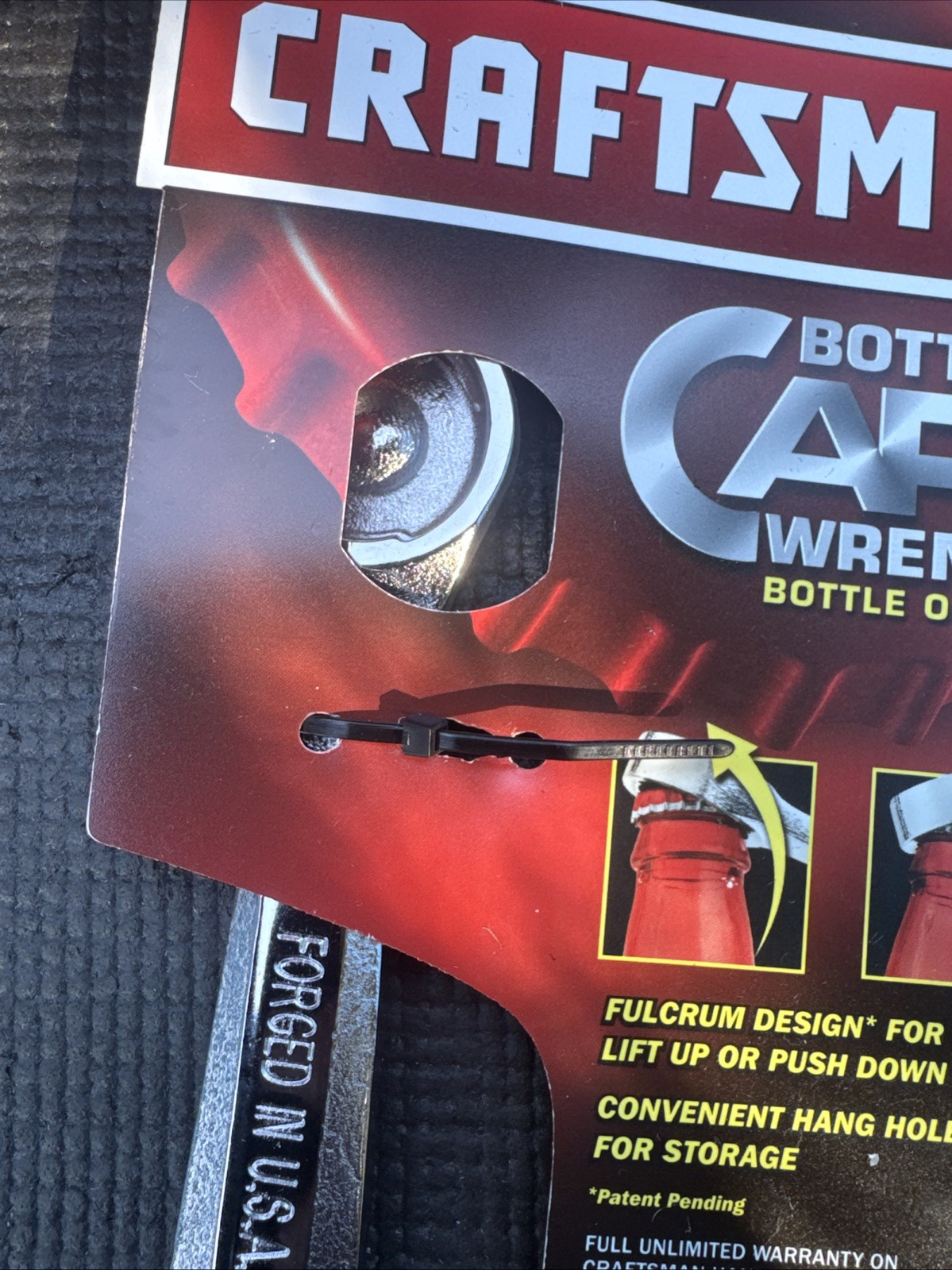 USA MADE VERSION SEARS Craftsman Bottle Cap Wrench Bottle Opener 44500 NOS