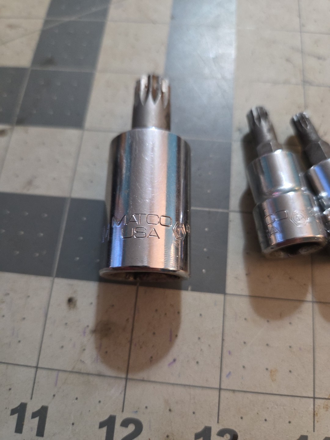 4 Matco Tools 12 Spline 3/8″ & 1/2″ Drive Triple Square Bit Socket 6,8,10 12mm