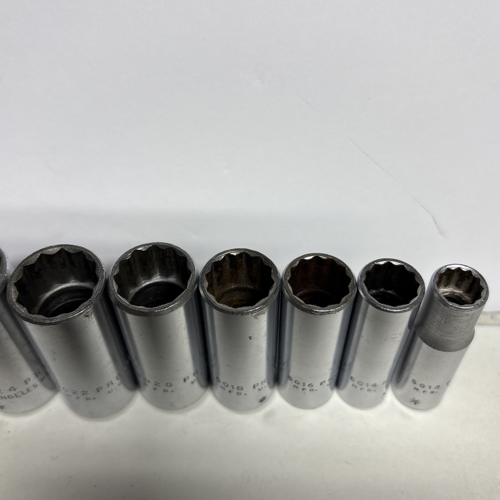 PROTO 3/8” Ratchet No. 5249 & PROTO 9 Piece 3/8” Drive Deep 12pt. Sockets U.S.A.