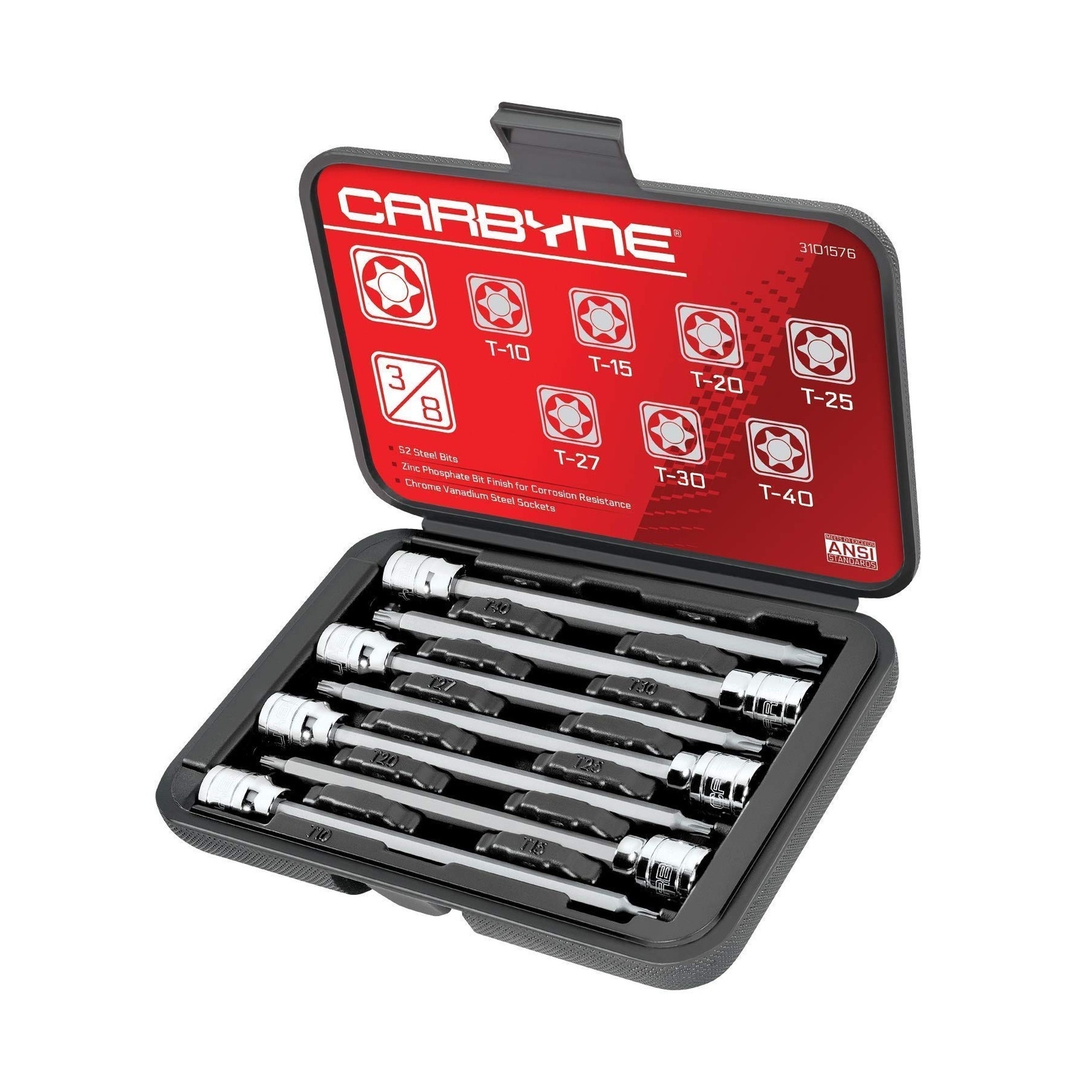 CARBYNE 62 Piece Master Torx Bit Socket Set & Torx External Socket Set AND 7 …