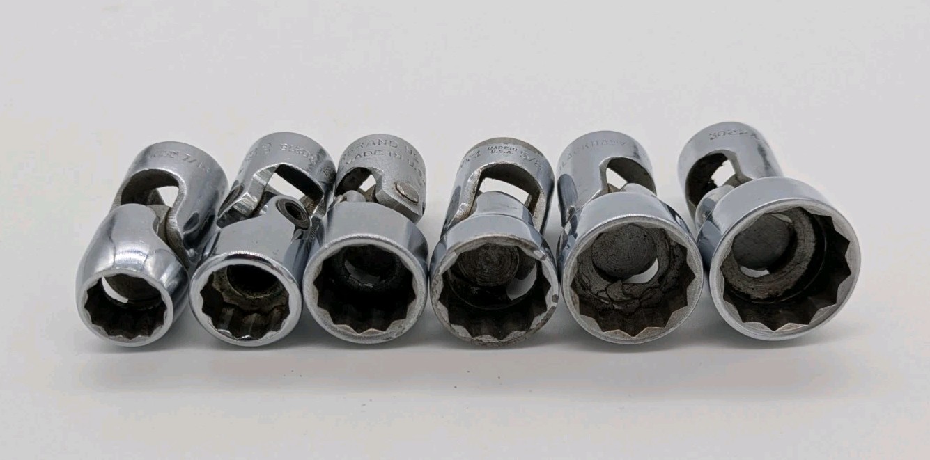 HERBRAND, BLACKHAWK, TRUECRAFT 3/8” 12-PT SWIVEL SOCKETS VARIOUS SIZES