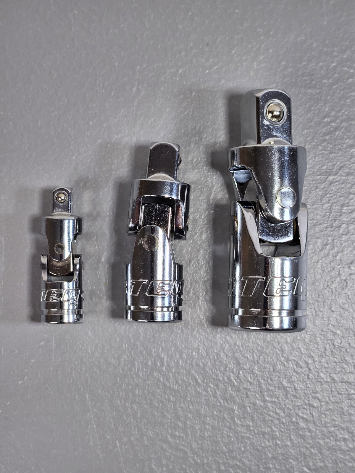 TEQ Swivels 1/2, 3/8, 1/4 & 3 Extensions 10in, 6in, 3in LOT