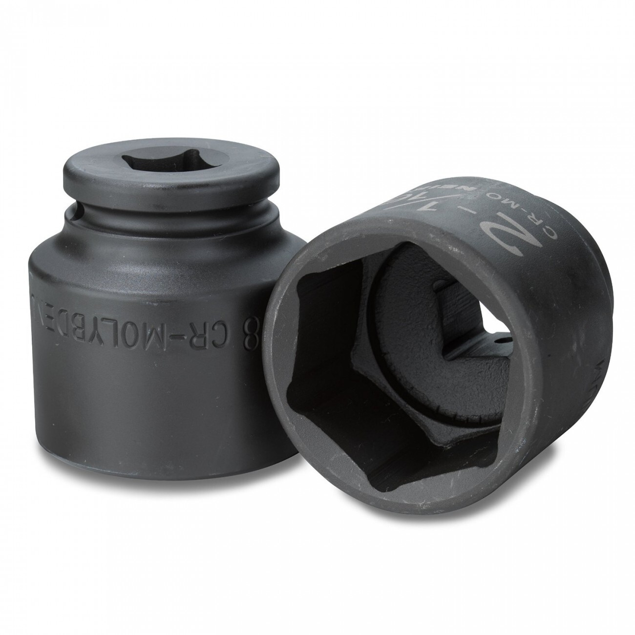 8 Pc Jumbo Shallow Air Impact Socket CR-MO 3/4″ Dr. SAE 2-16″ to 2-1/2″ 6 Point