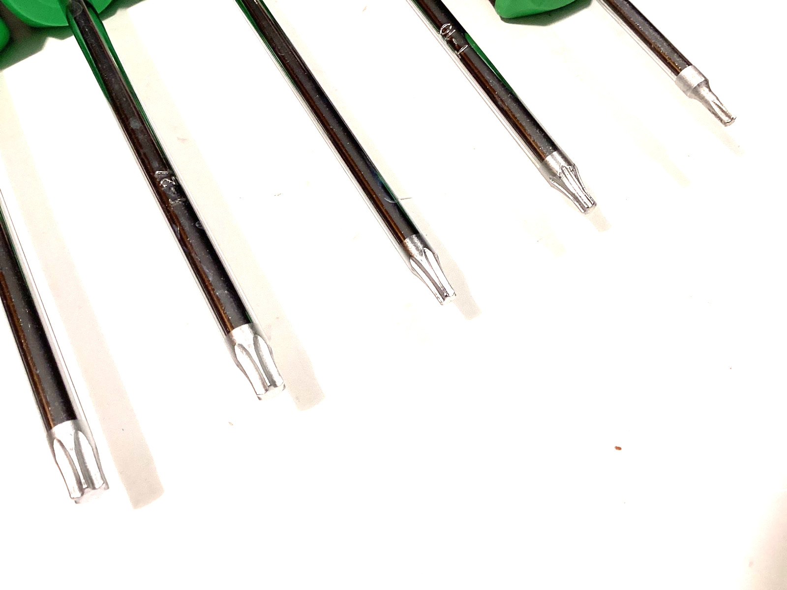 Cornwell Tools 5 Piece GREEN Handle Torx Screwdriver Set T8 To T30 NICE