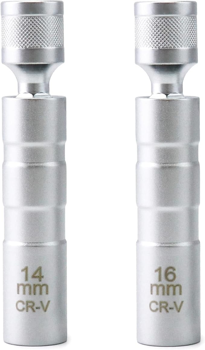 2 Pack Magnetic Spark Plug Socket 3/8 Drive 12 Point Removal Tool for BMW & MINI