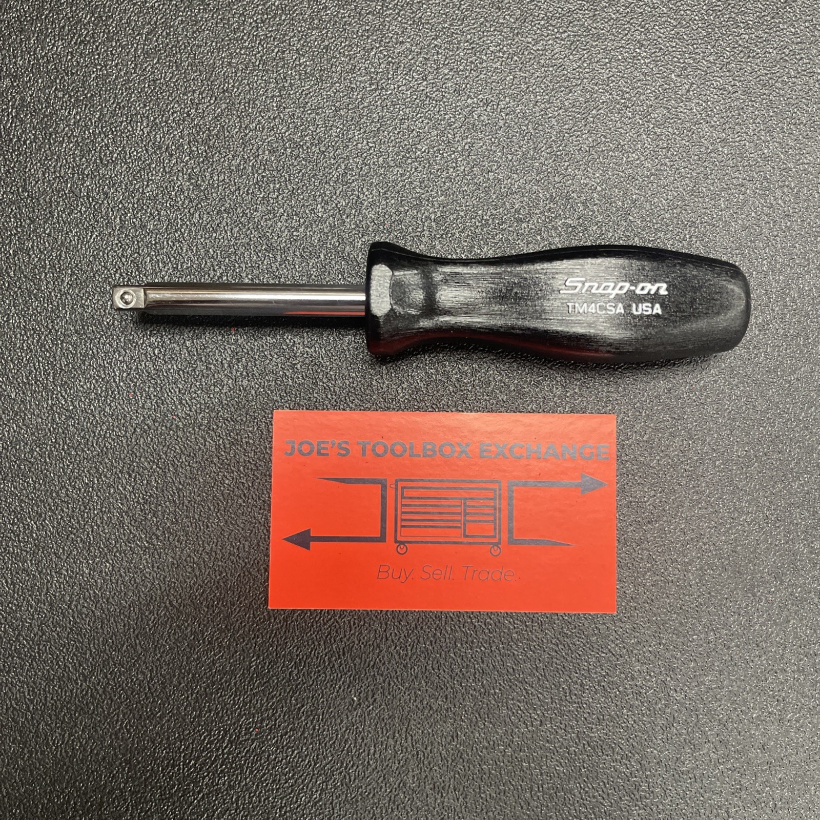 Snap-on Tools USA NEW BLACK Hard Handle 1/4″ Standard Shank Driver TM4CSA