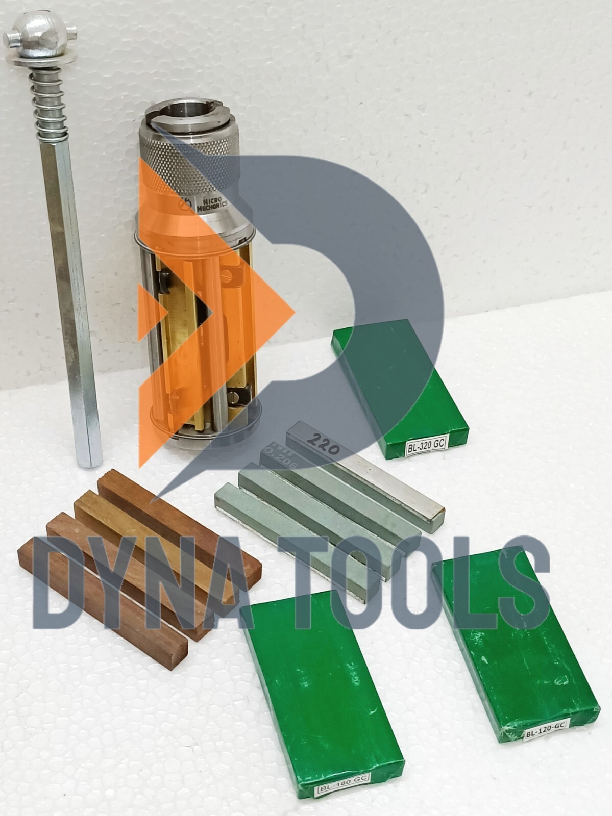 Cylinder Engine Hone Kit 45 TO 65MM Honing Machine +Green Stones & Wooden Blocks