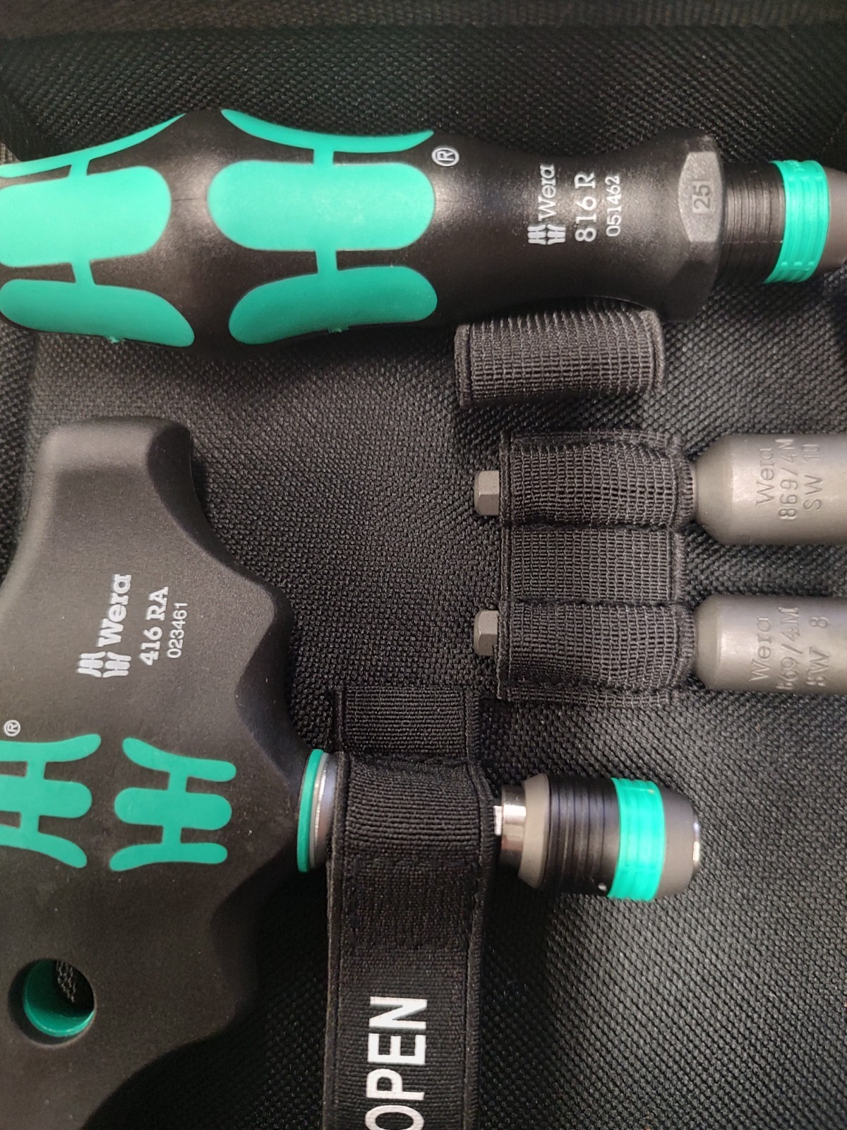 Wera 416 RA 816 r 1/4″ Drive 18pc Kraftform Bit set Pouch New