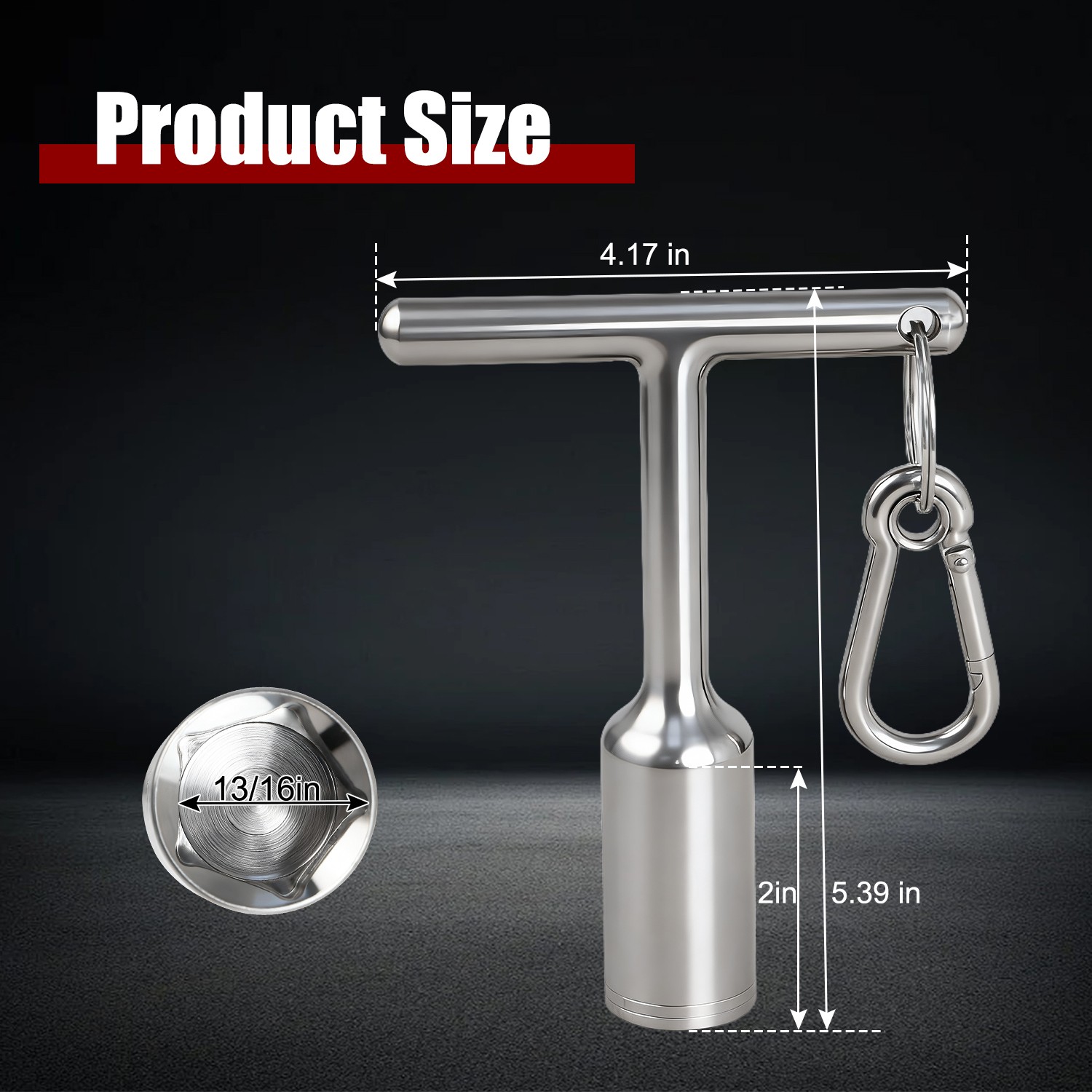 Stainless Steel Pentagonal Socket Wrench Tool for 1/2-13 Pentagon Head Bolt