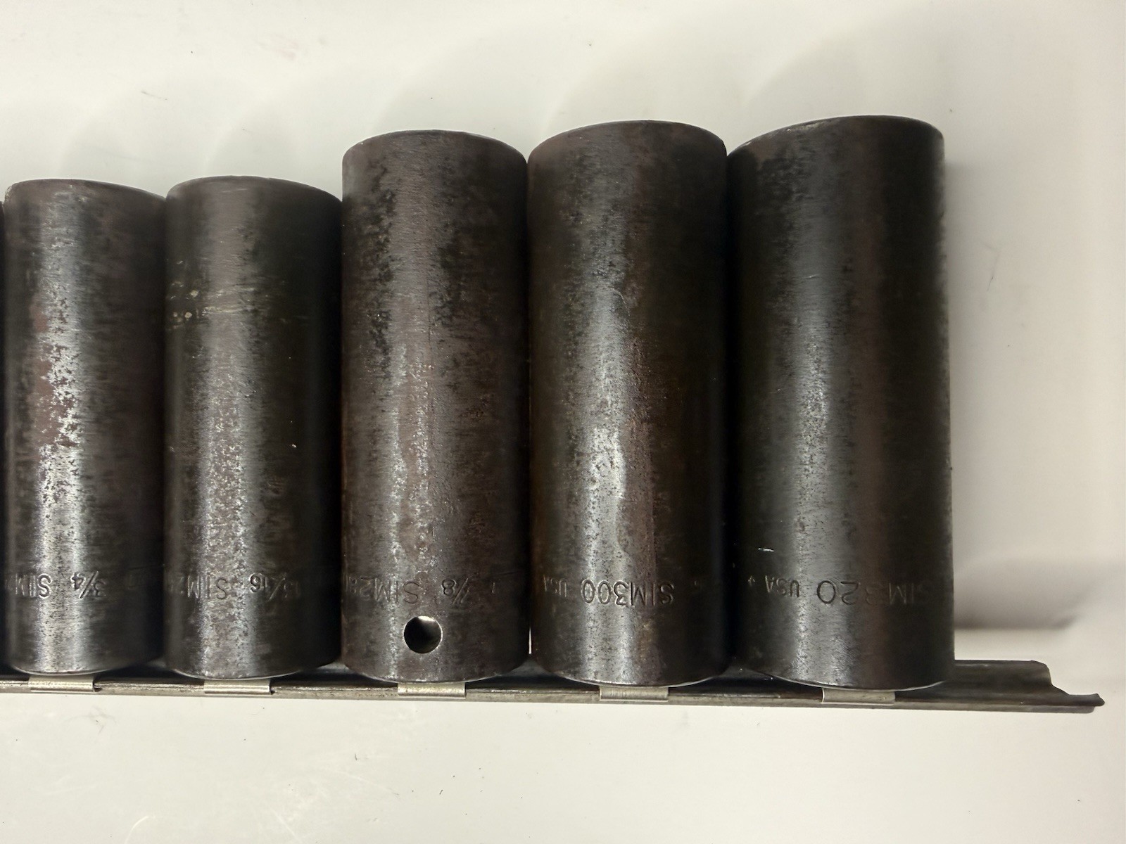 SNAP ON 1/2 Drive 6 Point Deep Impact Sockets SIM160-SIM320 1/2”-1” 9 Pcs SAE