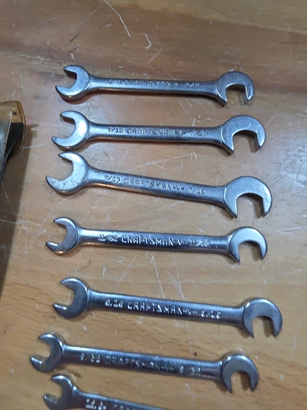 Sears Craftsman Tools USA 8 Piece Open-End 4 Way Offset Ignition Wrench Set 4306