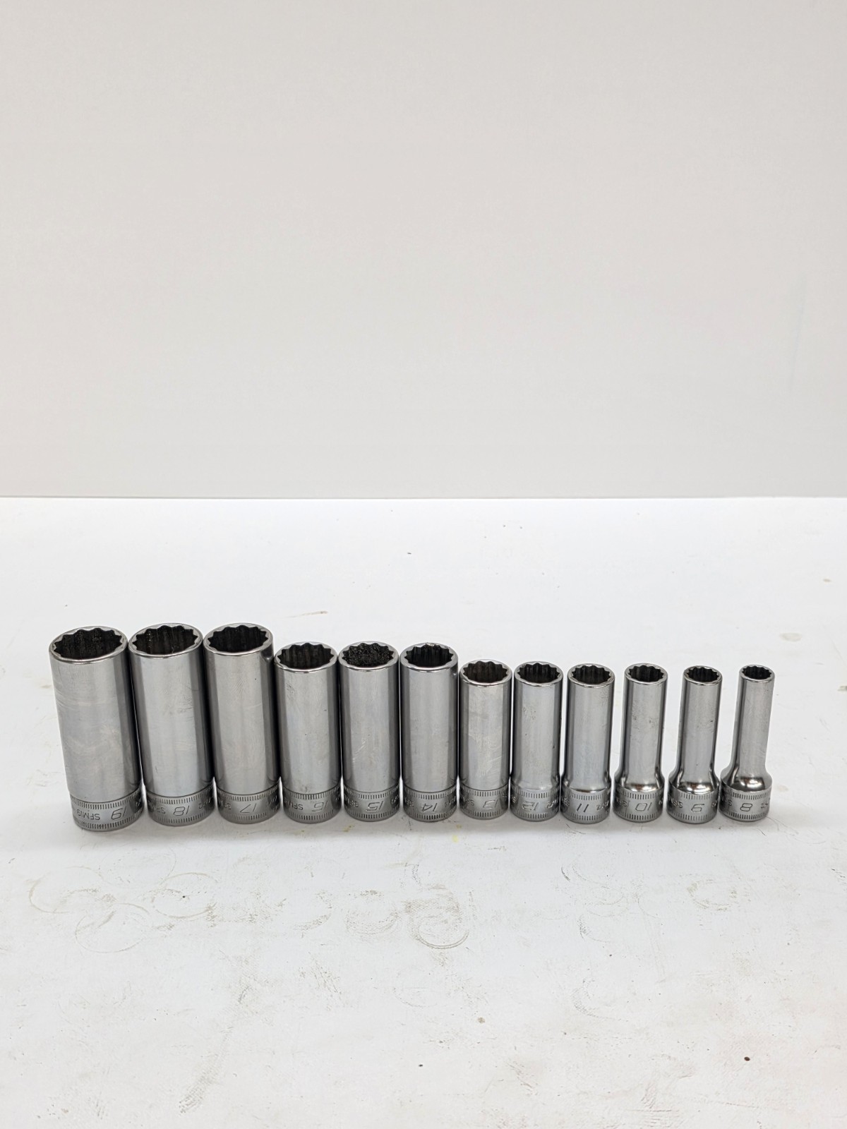 Snap-on Tools Metric 12pt Deep Socket Set 8-19mm 212SFMY