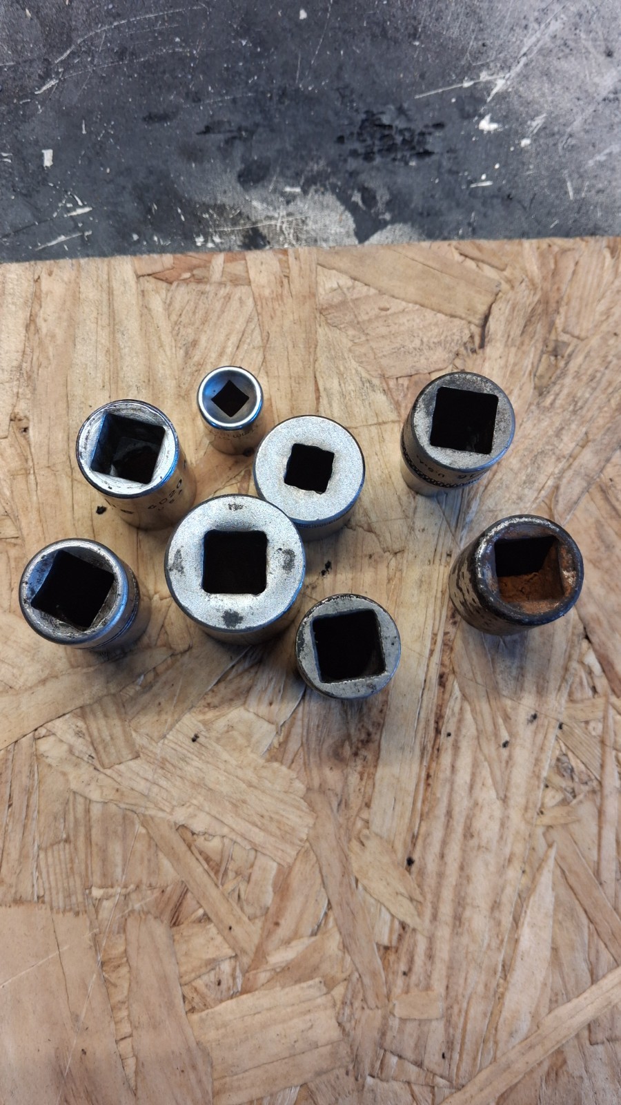 Vintage Socket Lot Huskey Bonney Vulcan New Britain 1/2″ 3/8″ 1/4″ Drive US Made