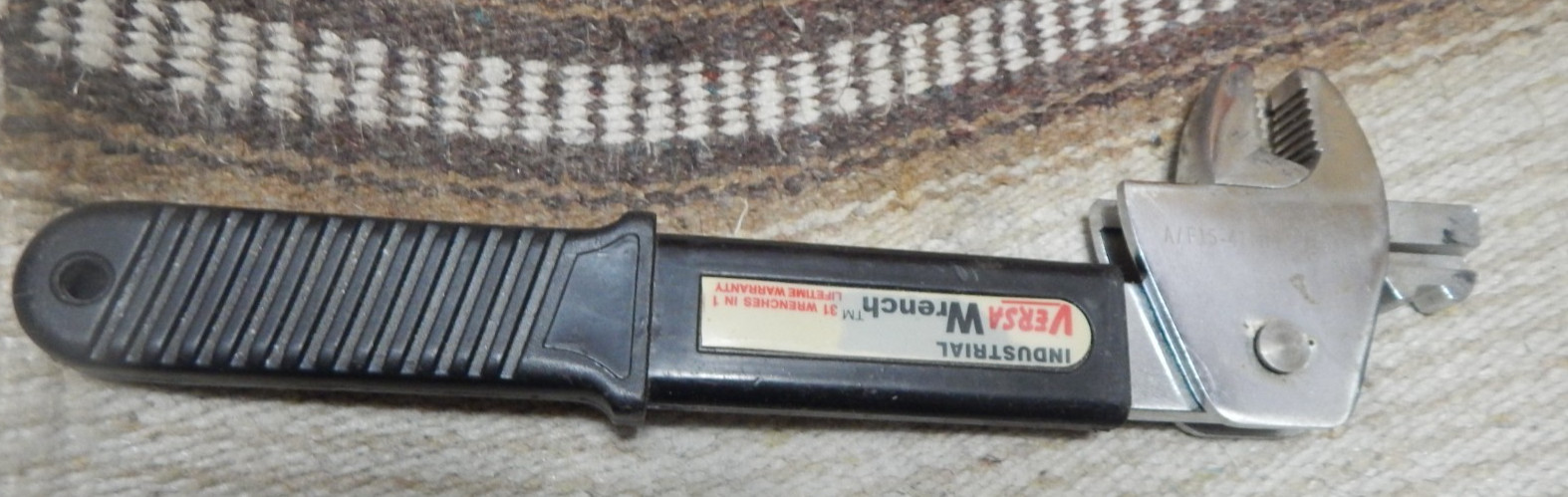 vintage industrial Versa Wrench adjustible type 5/8″-1 5/8″ chrome,tools