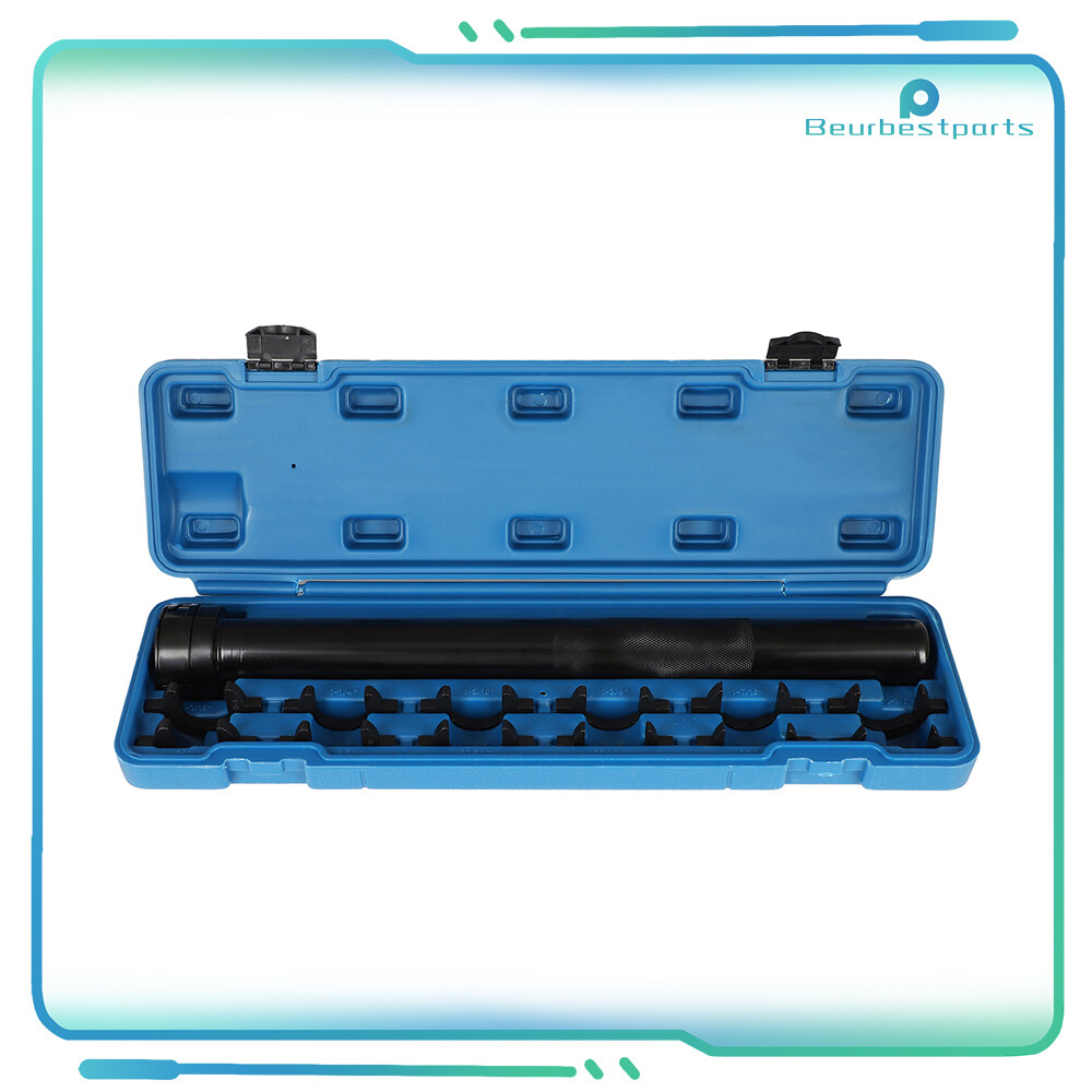 WITH 12 SAE & METRIC CROWFOOT ADAPTERS INNER TIE ROD REMOVAL AUTO TOOLS KIT 13PC