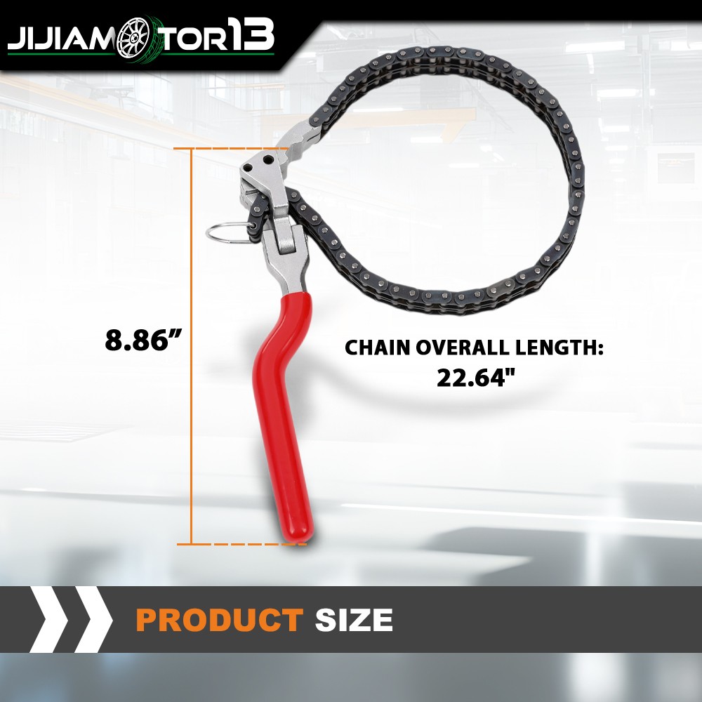 Heavy-Duty Ratcheting Chain Wrench Oil Filter Change Pipe Fittings 60-160mm