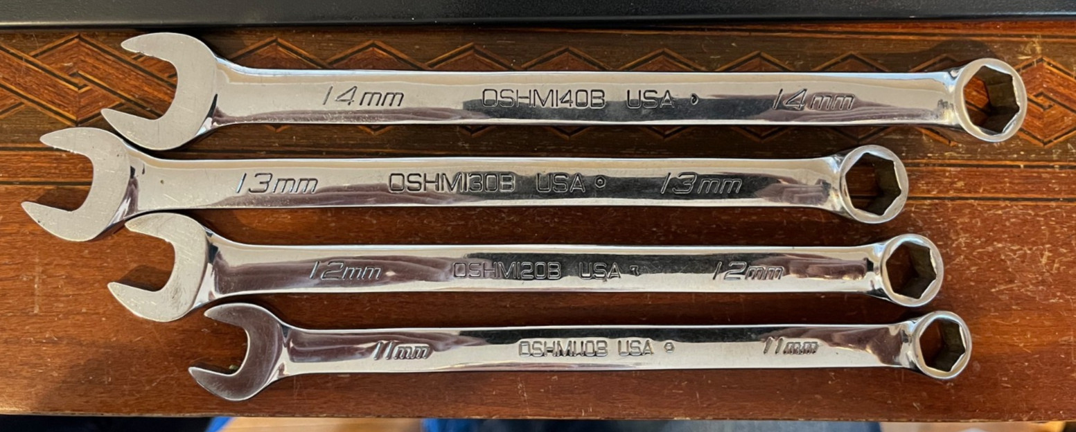 Snap-on OSHM713 13Pc Metric Combination Wrench Set 7MM-19MM 6 Point SAVE!!
